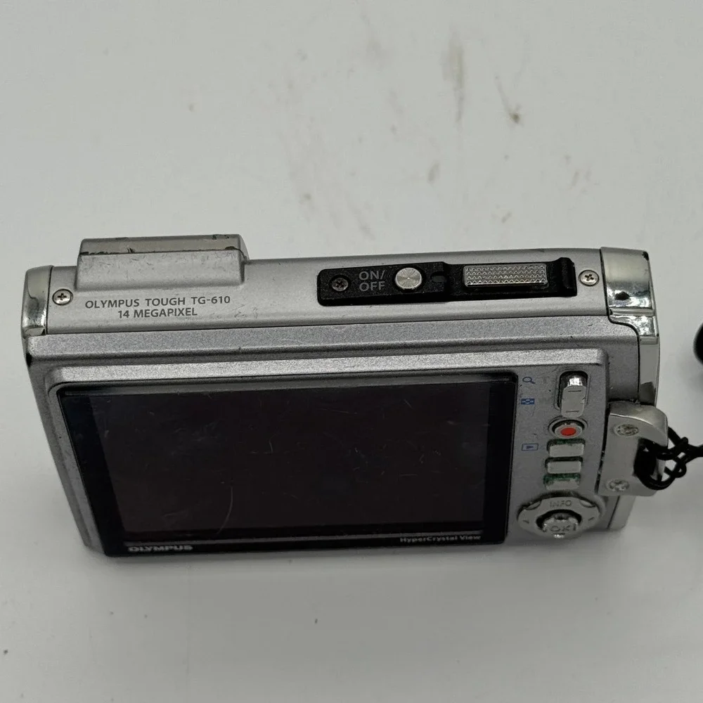 Olympus Tough TG-610 14MP Digital Camera Blue Waterproof Shockproof 5x Zoom